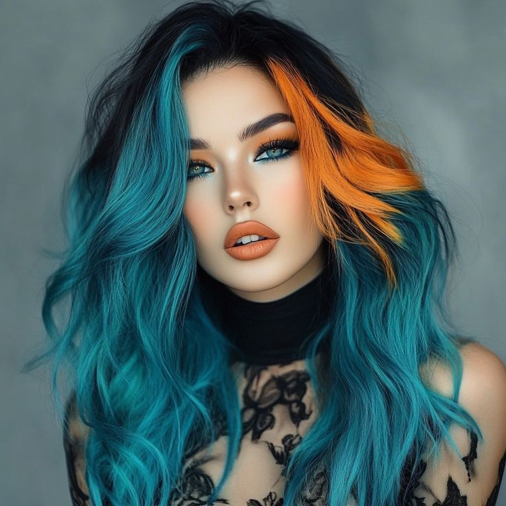 Jewel Tone Blue and Green Blend